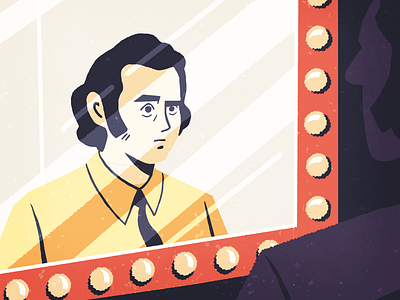 Jim (or) Andy? birthday documentary illustration jim carrey mirror movie