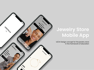 Unistell - Jewelry Store Mobile App app design jewelry store mobile app mobile app design ui ui ux uiux user experience user interface ux