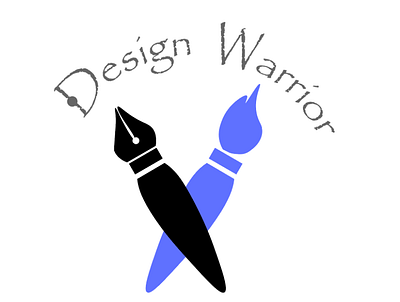 Design Warrior branding design flat graphic design illustration illustrator logo typography vector