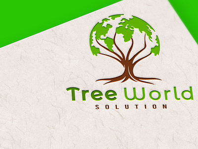 Tree World Logo Design beautiful beautiful branding design beautiful logo branding design flat flat logo graphic design logo logo design logotype minimal tree tree logo tree world trees vector