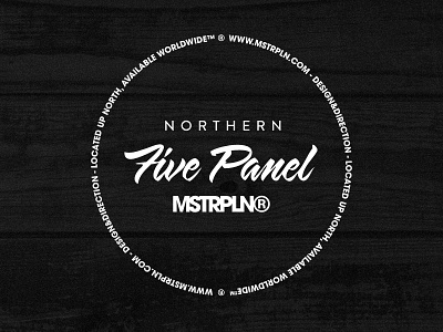 Northern Five Panel branding identity lockup logo wood