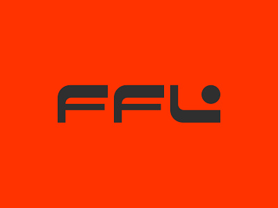 FFL Wordmark brand branding clean football graphic design identity logo mark minimal sports