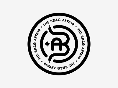 The Brag Affair badge brand branding crest icon identity laces logo sneakers
