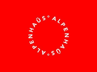 Alpenhaüs Circle Mark alps brand branding circle icon identity logo round