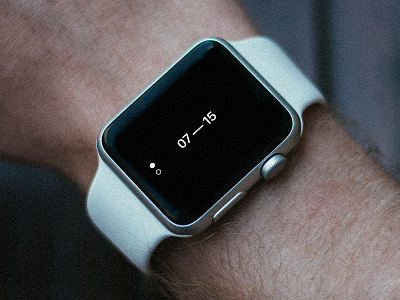 Apple Watch — Minimal Face app apple watch clean clock design flat icon ios minimal time watch