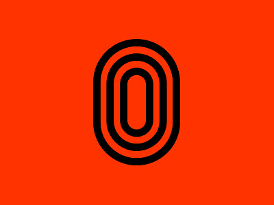 O brand branding circle identity logo mark minimal o orange symbol zero