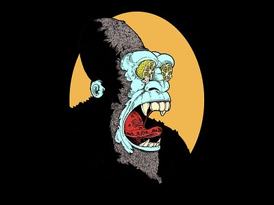 Sour Gorilla branding digital drawing graphic design illustration