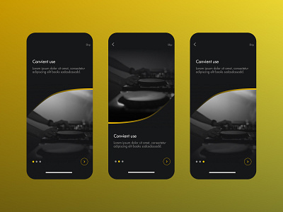 Nightlife onboarding pages for mobile app