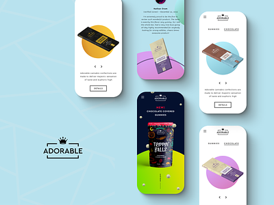 Adorable app bloomingdesign chocolate ui uiux webdesign