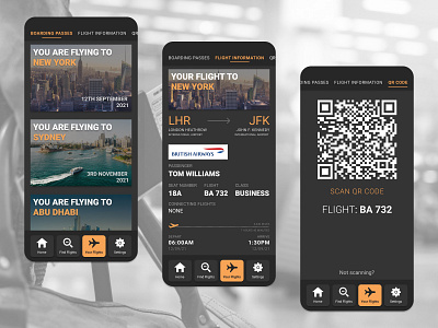 Daily UI Day 24 - Boarding Pass