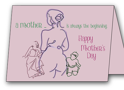 Mother s Day Card abstract card design design graphicdesign illustration lineart out of the box typography vector