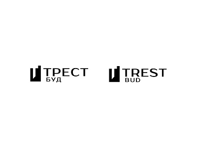 Trest Bud | Logo black blackwhite brandbook branding building design logo minimal minimalistic logo