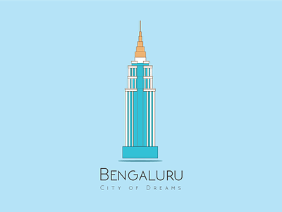 Bengaluru Love bangalore bangalore landscape bengaluru bengaluru landscape illustration rohit bind ub city