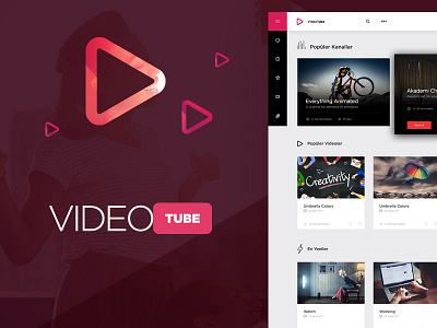 VTube - Video Share business concept design platform share video web youtube