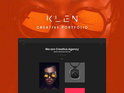 Klen - Creative Portfolio WordPress Theme art creative design masonry personal portfolio slider template theme ui ux web web page wordpress work