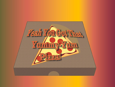 Yummy's Pizza design graphic illustration illustrator logo typography vector