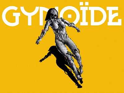 GYNOÏDE 3 cyborg design details digital art digital illustration digital painting drawing drawings droid droids flat illustration minimal noise noise texture procreate robot robotics robots yellow