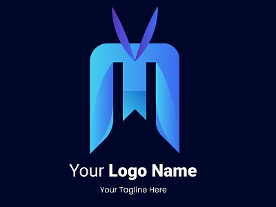 Letter M Logo ( All Might style) design illustration logo vector
