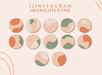Instagram Highlight autumn design highlights icon illustrator instagram modern design