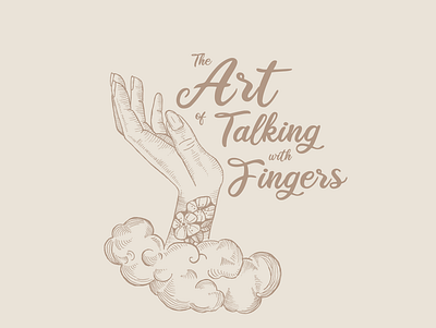 The Art of Talking with Fingers branding design icon illustration logo typography vector