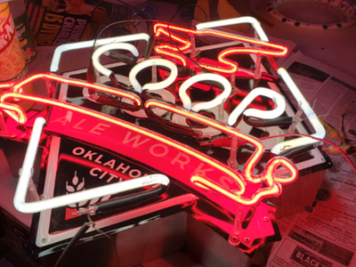 Neon coop ale works custom sign fabrication neon