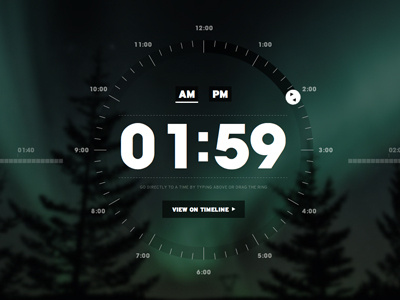 Clock Navigation bbdo design navigation outside rei resn time ui ux website