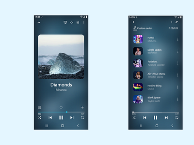 #DailyUI Music Player