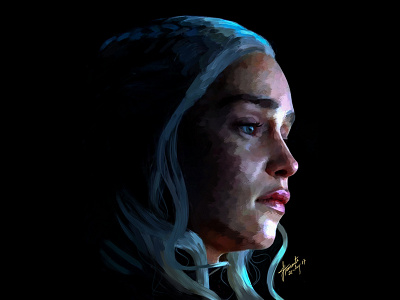 Long live Khalisi.... character digital painting. game of thrones illustration