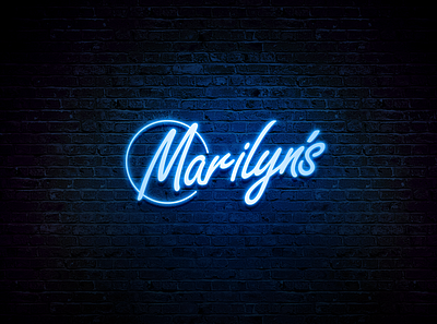 Marilyn's Nightclub Branding brand design brand identity design brand strategy brandidentity branding illustration logo mockup logodesign logodesigner logotype neon light neon logo neon sign night club nightclub nightclub logo nightlife vector