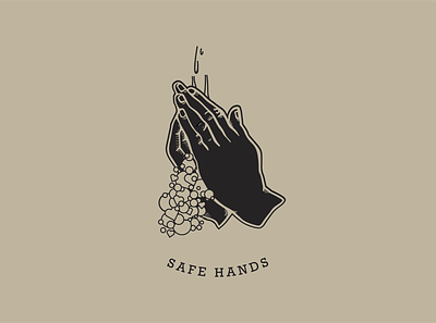 Safe Hands for Talenthouse coronavirus covid19 design illustration logodesigner praying safehands talenthouse typography vector wash hands