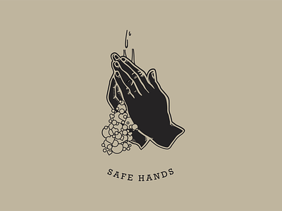 Safe Hands for Talenthouse coronavirus covid19 design illustration logodesigner praying safehands talenthouse typography vector wash hands