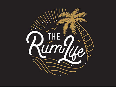 The Rum Life Branding brand design brand identity design brand strategy branding distressed distressedunrest icon illustration logo logodesign logodesigner logodesignersclub logodesigns logotype rum design typography vector