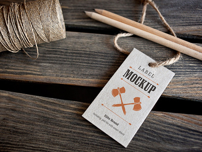 Labels - 9 photo mockups