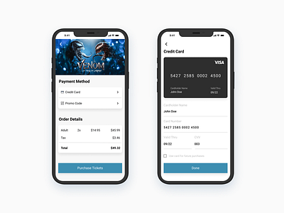 Credit Card Checkout creditcard dailyui moviecheckout ui