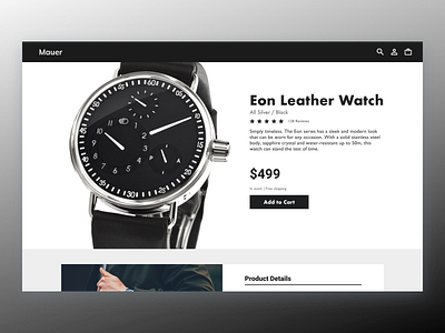 E-Commerce Shop 012 dailyui design ecommerce ui watch watches webdesign