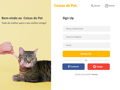 UI Estudo 01 - Petshop