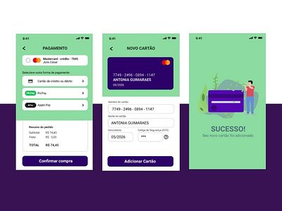 UI Estudo 02 - checkout cartão de crédito