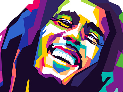 Bob Marley adobe ilustrator amazing best bob bob marley coreldraw design mobile music musician pop art reggae trend vector wpap