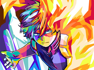 Todoroki Shoto Metal Poster Displate