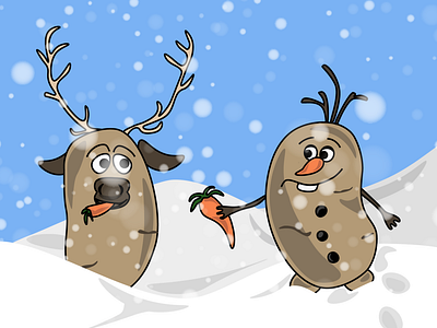 potato Olaf & potato Sven