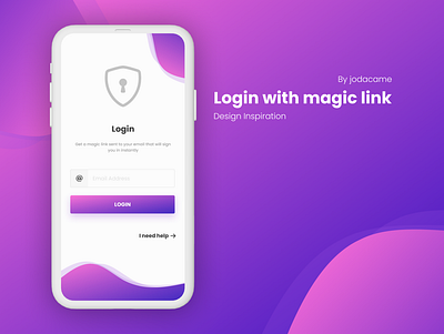 Magic link login conceptual app app app ui concept design inspiration login login design login page login screen ui