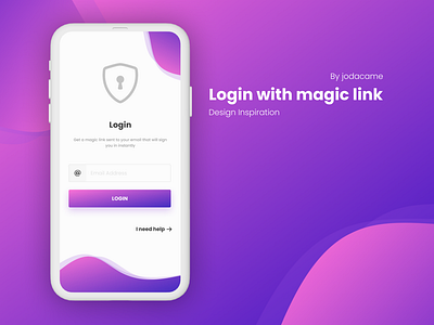 Magic link login conceptual app