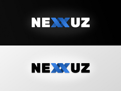 Nexxuz Logo - blue concept. concept design inspiration logo logodesign logotype modern logo