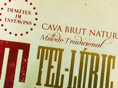 wine label barcelona campedelli de demetér design espana labelling letterpress marco spain tastavins type wine