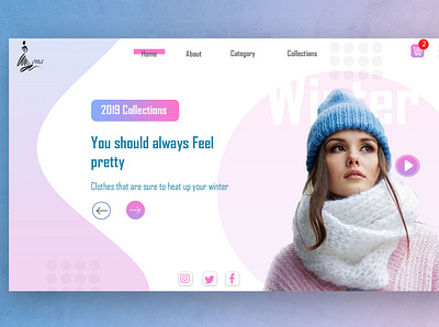 Modern Fashion Website design ui web