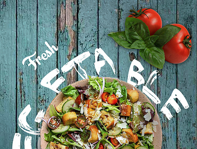 Fresh salad Poster design