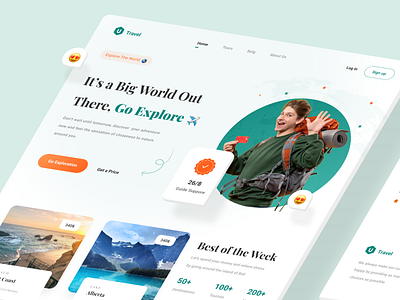 Travel Landing Page ✈️