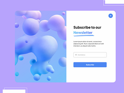 Subscribe Page design ui