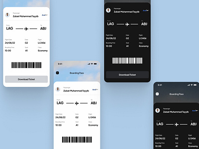 Boarding Pass App Design