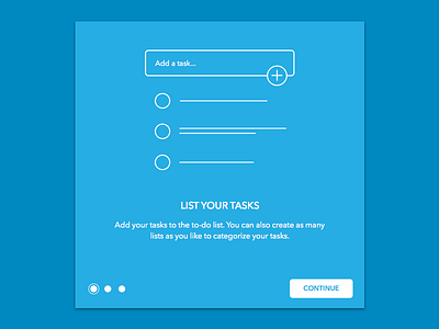 Onboarding screen